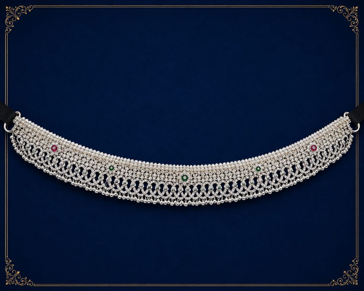 Silver Agra Gola Payal collection, PM Jewellers