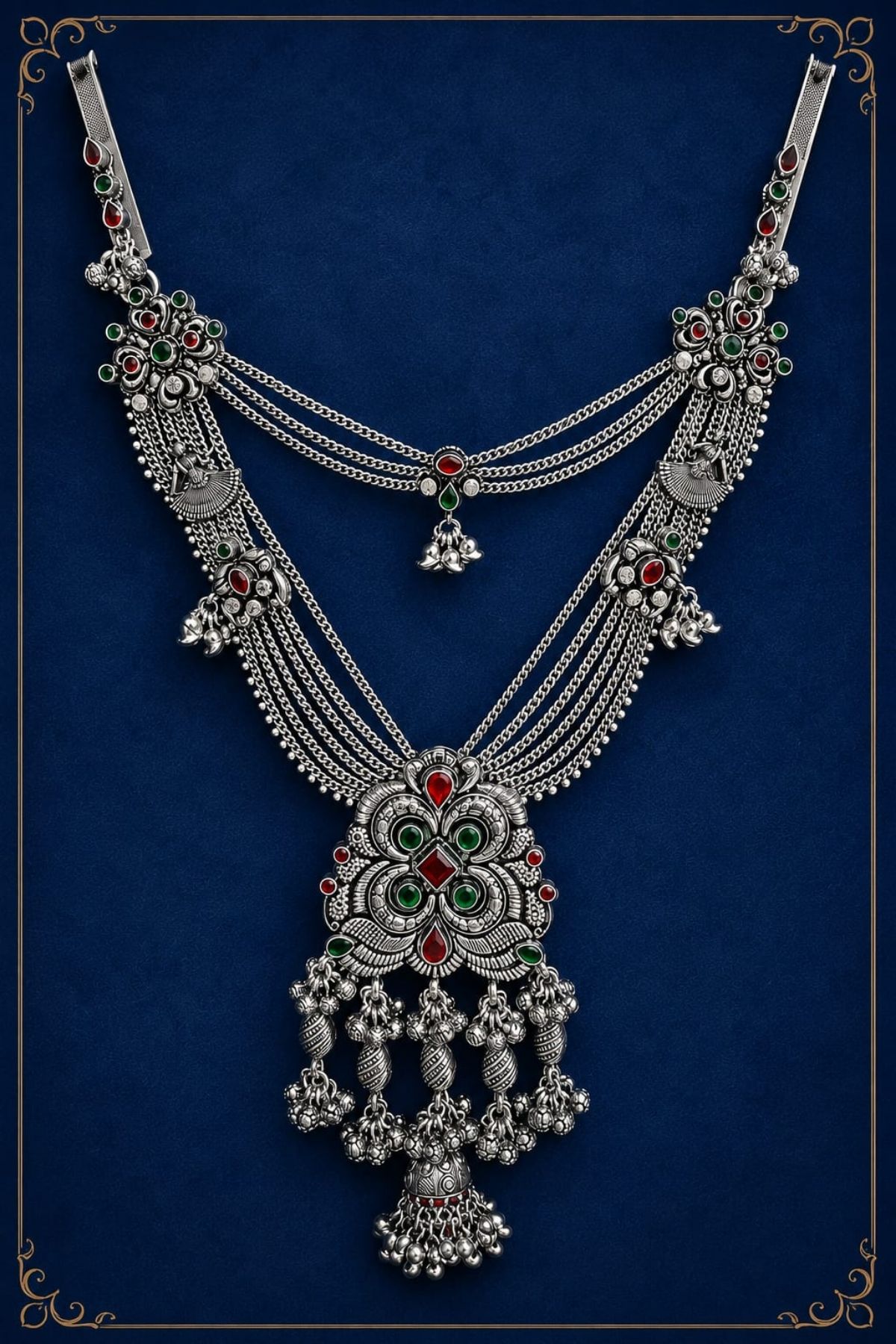 Silver Vशा Double Juda collection, PM Jewellers