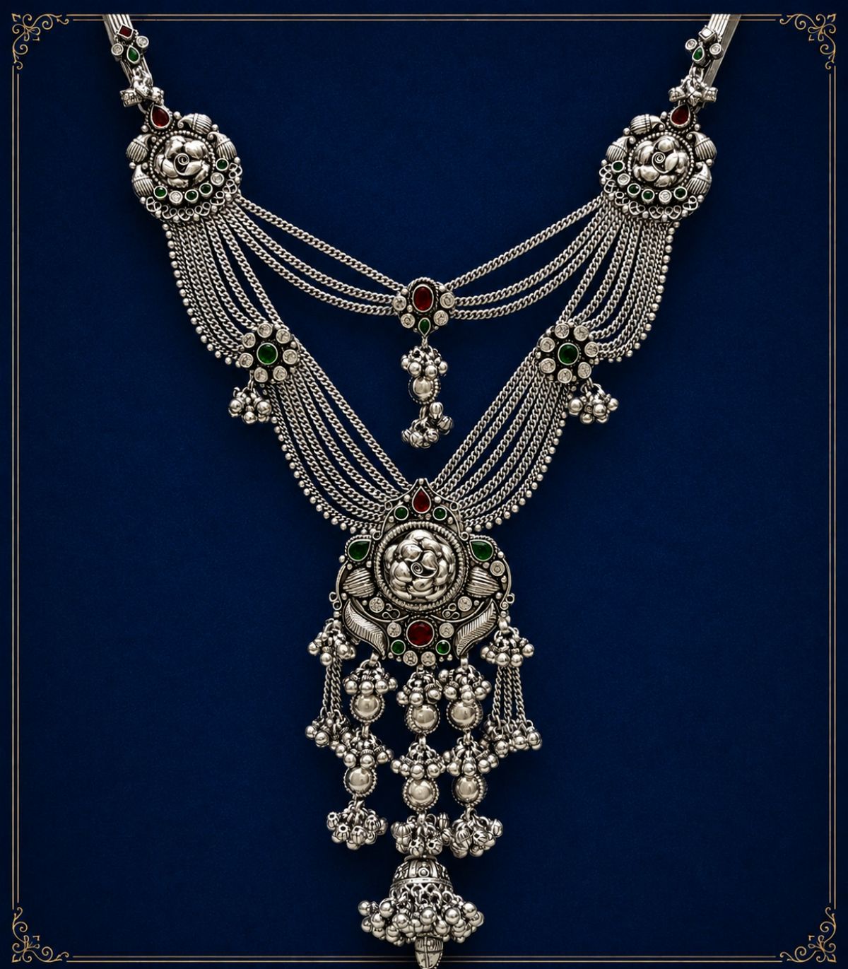 Silver Venisha Double juda collection gallery, PM Jewellers